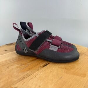 Black Diamond Momentum Climbing Shoes Womens Size US 8 Burgundy Gray Gym NEW